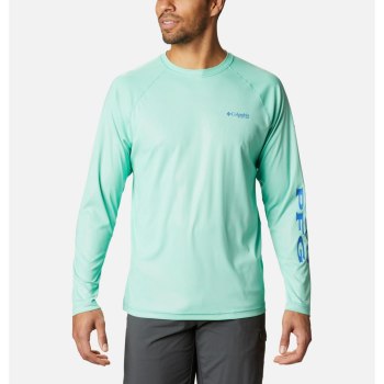 Columbia Muške Majice S Kapuljačom - Terminal Deflector Long Sleeve Zelene Plave | RASO-41236
